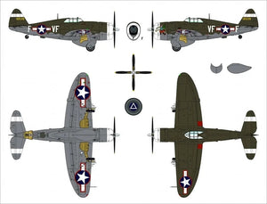 Dora Wings 48054 Republic P-47C Thunderbolt with Ferry Tank 1/48 – Bild 8