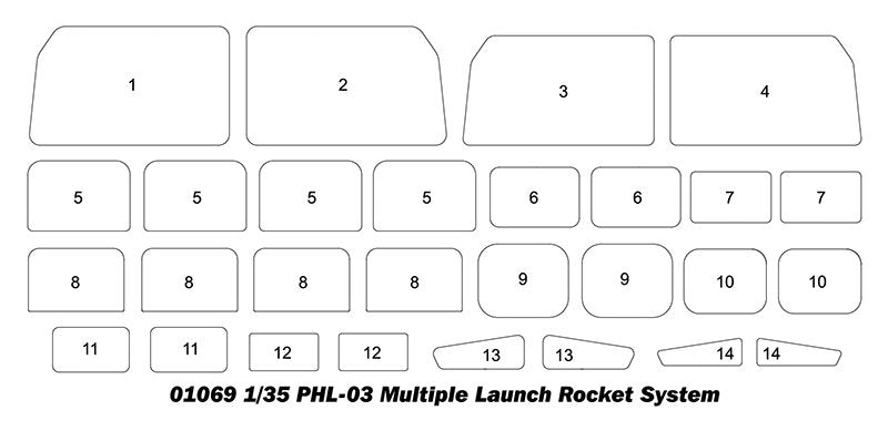 Trumpeter 01069 PHL-03 Système de lance-roquettes multiples 1/35 – image 14
