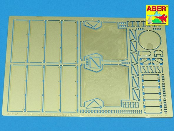Aber 35A012 Ailes latérales pour Tiger I, E/ H1 (1/35)