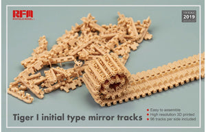 Rye Field Model 2019 TIGER I chenilles à miroirs de type initial 1/35
