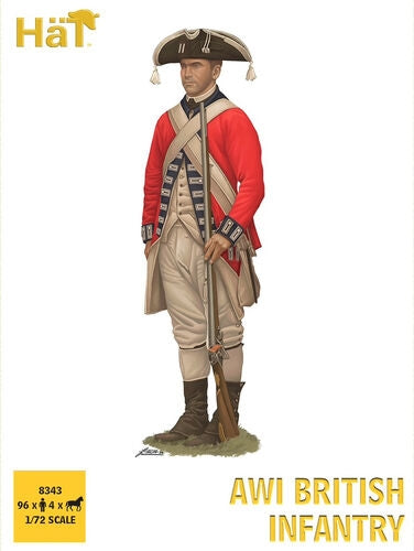 Hat 8343 American War of Independence - British Infantry (96 Figures) 1/72