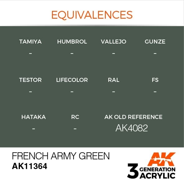 AK Interactive AK11364 Vert armée française 17 ml – image 3