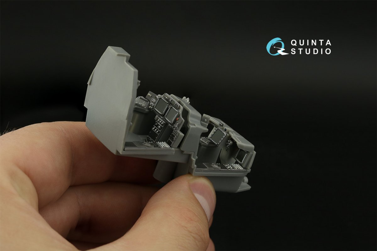 Quinta Studio QDS-48375 AH-64E 3D-Printed &amp;amp; coloured Interior on decal paper (Hasegawa) (Small version) 1/48 – imagen 6