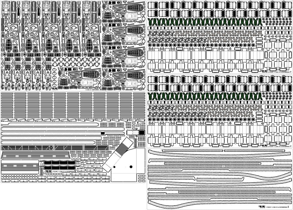 Pontos 27010FB USS CV-6 Enterprise 1942 Detail up set (20B Deck Blue) 1/200 – immagine 17
