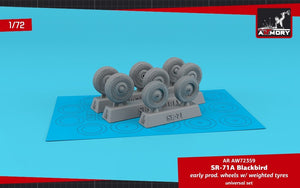 Armory Models AW72359 SR-71A Blackbird early type wheels w/ weighted tyres 1/72