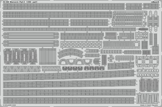 Eduard BIG5357 Bismarck for Trumpeter 1/350 – immagine 3
