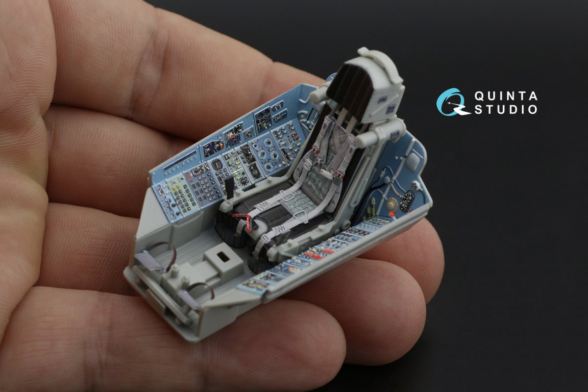 Quinta Studio QD32088 Su-27 3D-Printed &amp;amp; coloured Interior on decal paper (Trumpeter) (full version) 1/32 – imagen 4