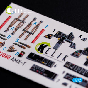 KELIK K72088 AMX-T interior 3D decals for Italeri kit 1/72 – imagen 4