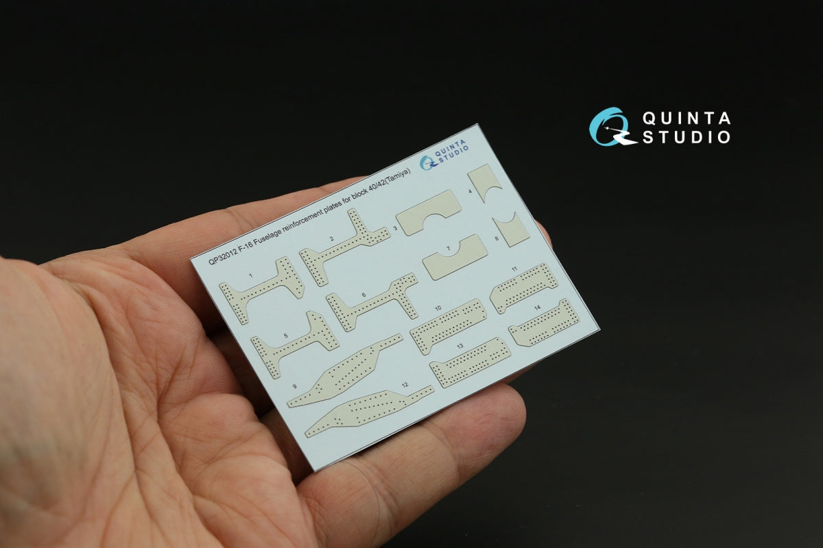 Quinta Studio QP32012 F-16 block 40/42 reinforcement plates (Tamiya) 1/32 – imagen 2