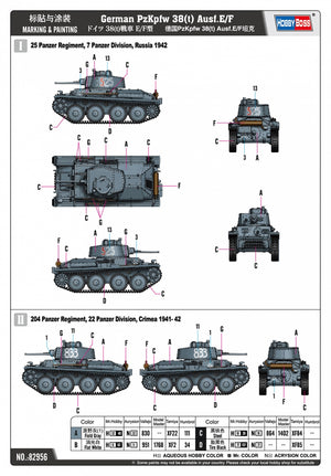 Hobby Boss 82956 German Pz.Kpfw. 38(t) Ausf.E/F 1/72 – imagen 3