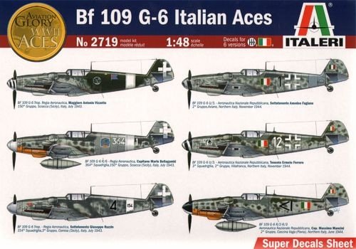 Italeri 2719 Bf 109 G-6 ''Italian Aces'' 1/48