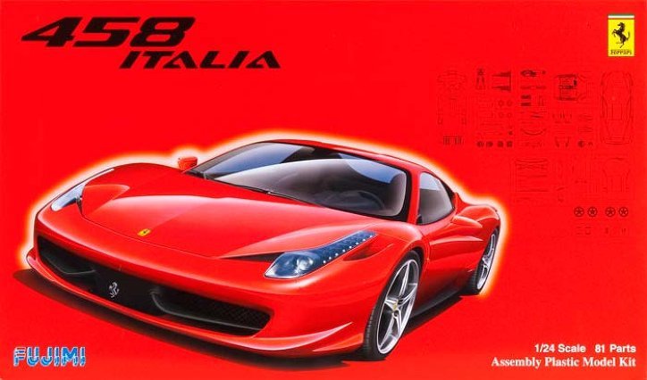 Fujimi 123820 Ferrari 458 ITALIE 1/24