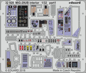 Eduard 32928 MiG-29UB TROMPETTE intérieur 1/32 – image 2
