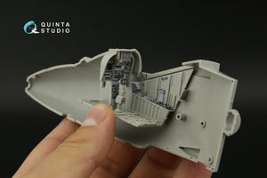 Intérieur imprimé en 3D et coloré sur papier décalcomanie Quinta Studio QD32193 AV-8B Harrier II (première génération) (Trumpeter) 1/32  – image 9