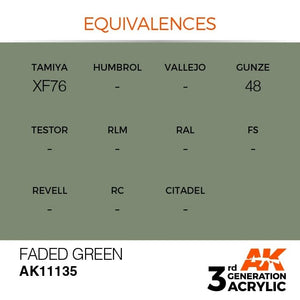 AK Interactive AK11135 FADED GREEN – STANDARD 17ml – Bild 3