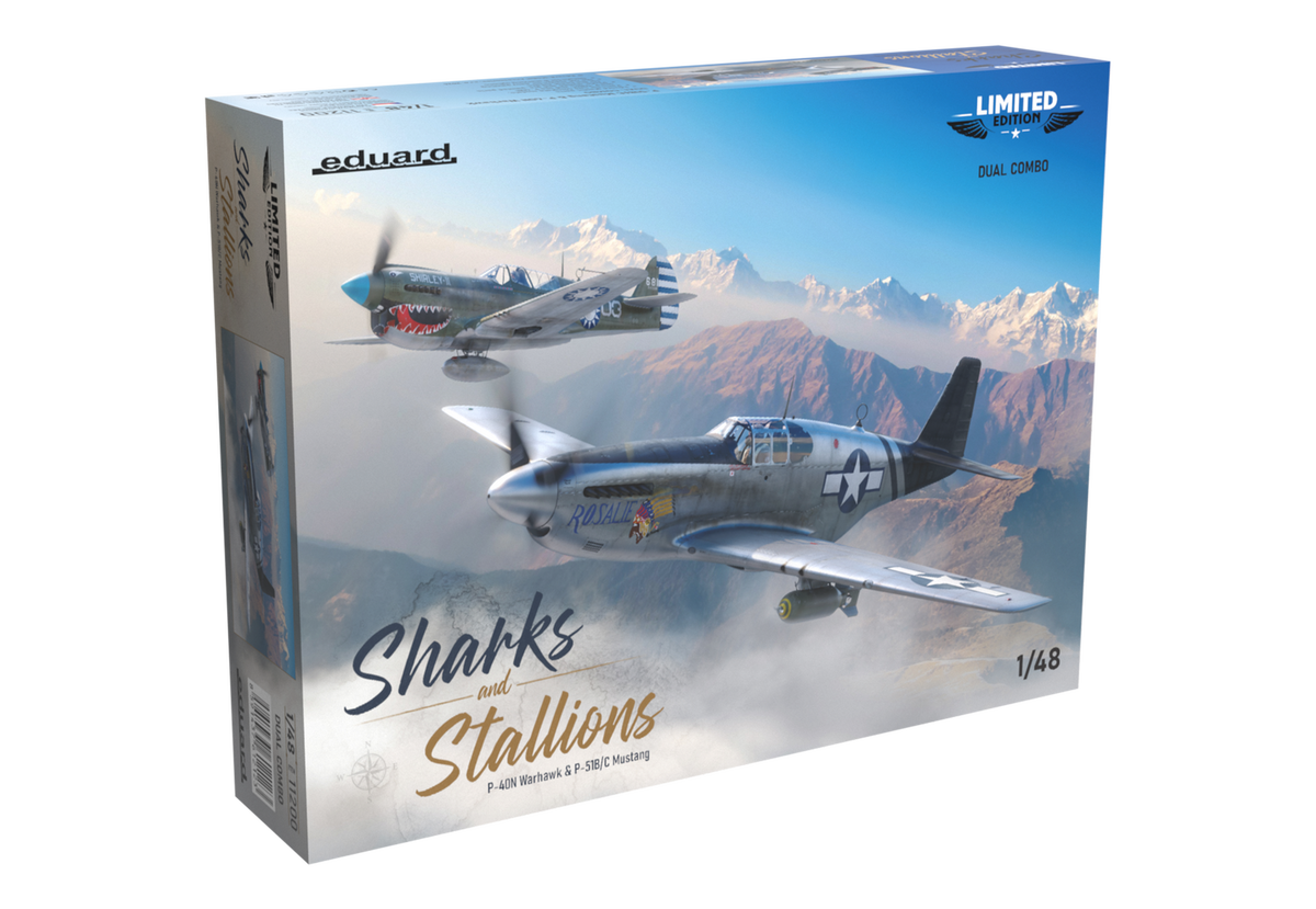 Eduard 11200 Sharks and Stallions DUAL COMBO P-40 N and P-51 B/C 1/48