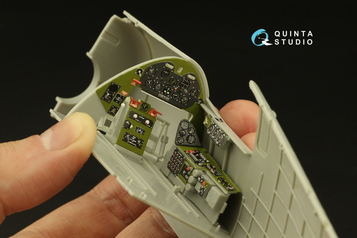 Quinta Studio QD32133 F6F-3 Hellcat 3D-Printed &amp;amp; coloured Interior on decal paper (Trumpeter) 1/32 – Bild 9