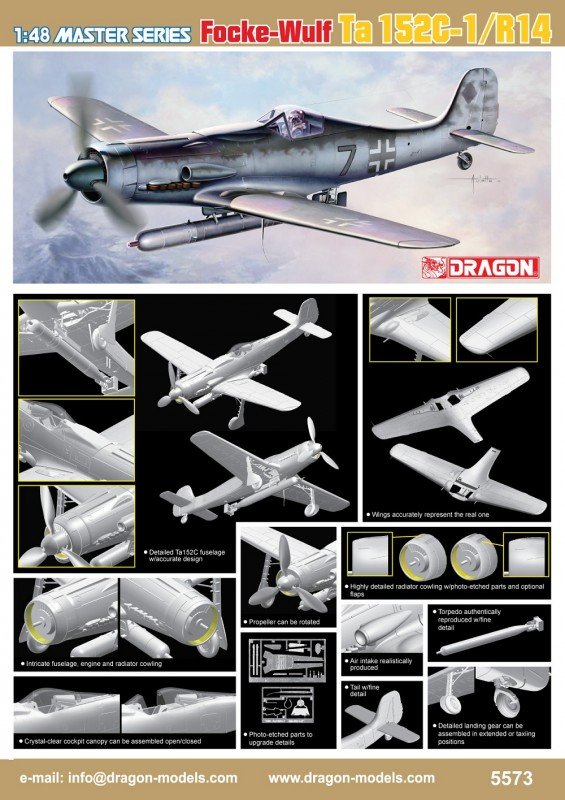 Dragon 5573 Focke-Wuff Ta 152C-1/R14 (1/48) 
