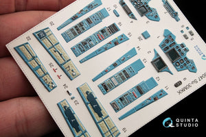 Quinta Studio QD48047 Su-30MKK 3D-Printed &amp;amp; coloured Interior on decal paper (for HobbyBoss kit) 1/48 – imagen 5
