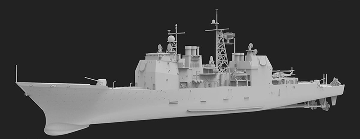 FlyHawk Model FH1167S Aegis Cruiser USS Bunker Hill CG-52 1991 - deluxe 1/700 – imagen 2