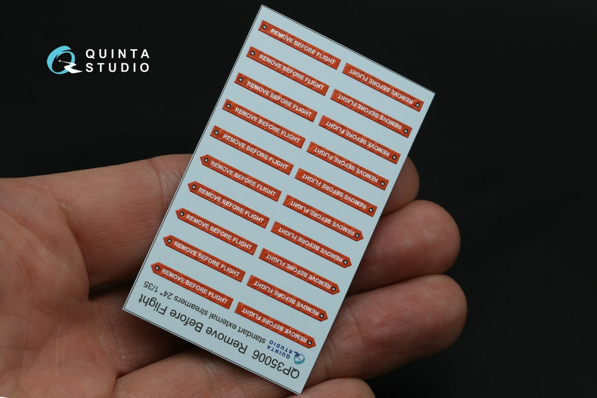 Quinta Studio QP35006 Remove Before Flight standart external streamer 24, 20 Pcs 1/35 – Bild 5