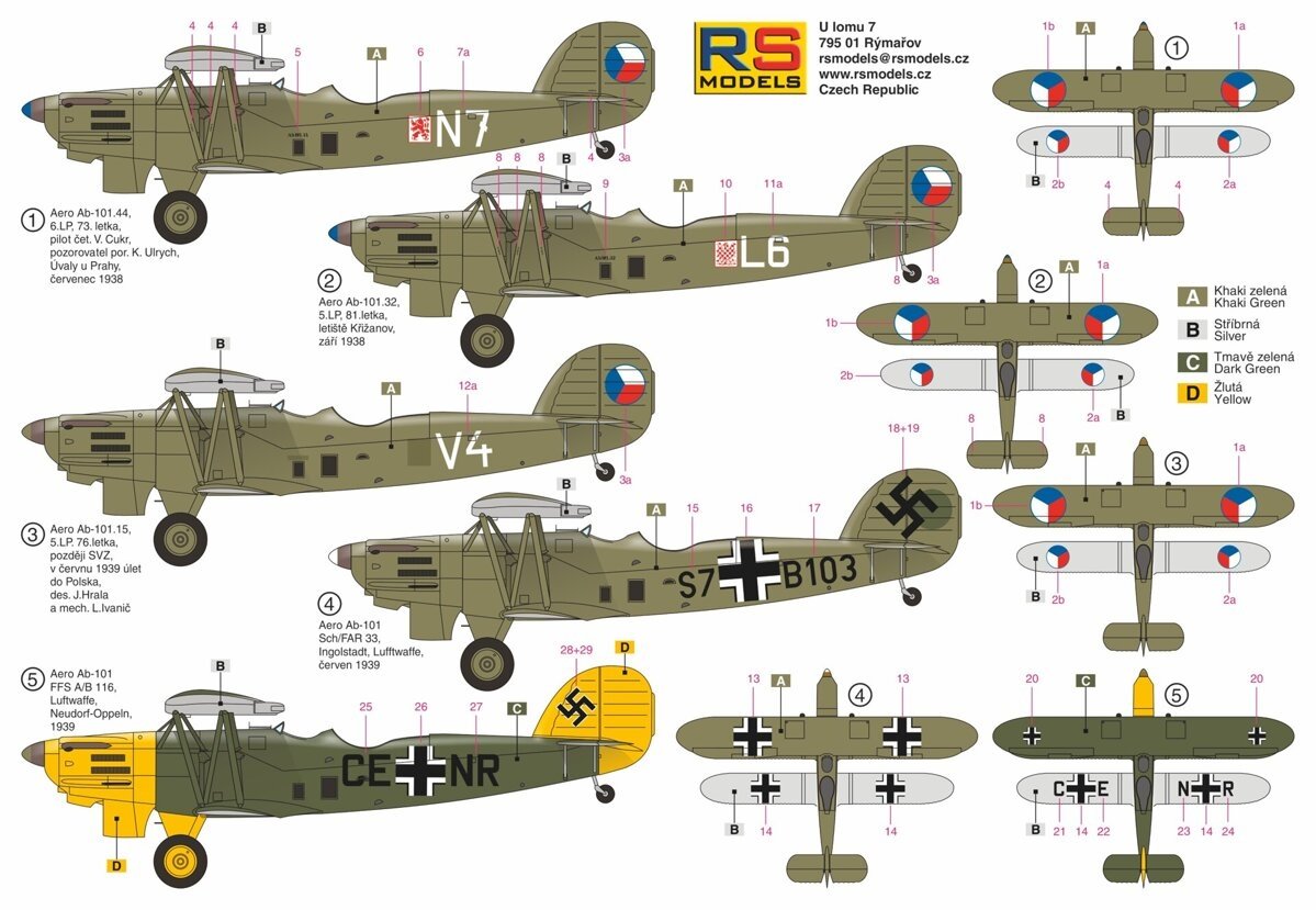 Rs Models 92262 Aero Ab-101 1/72 – imagen 2