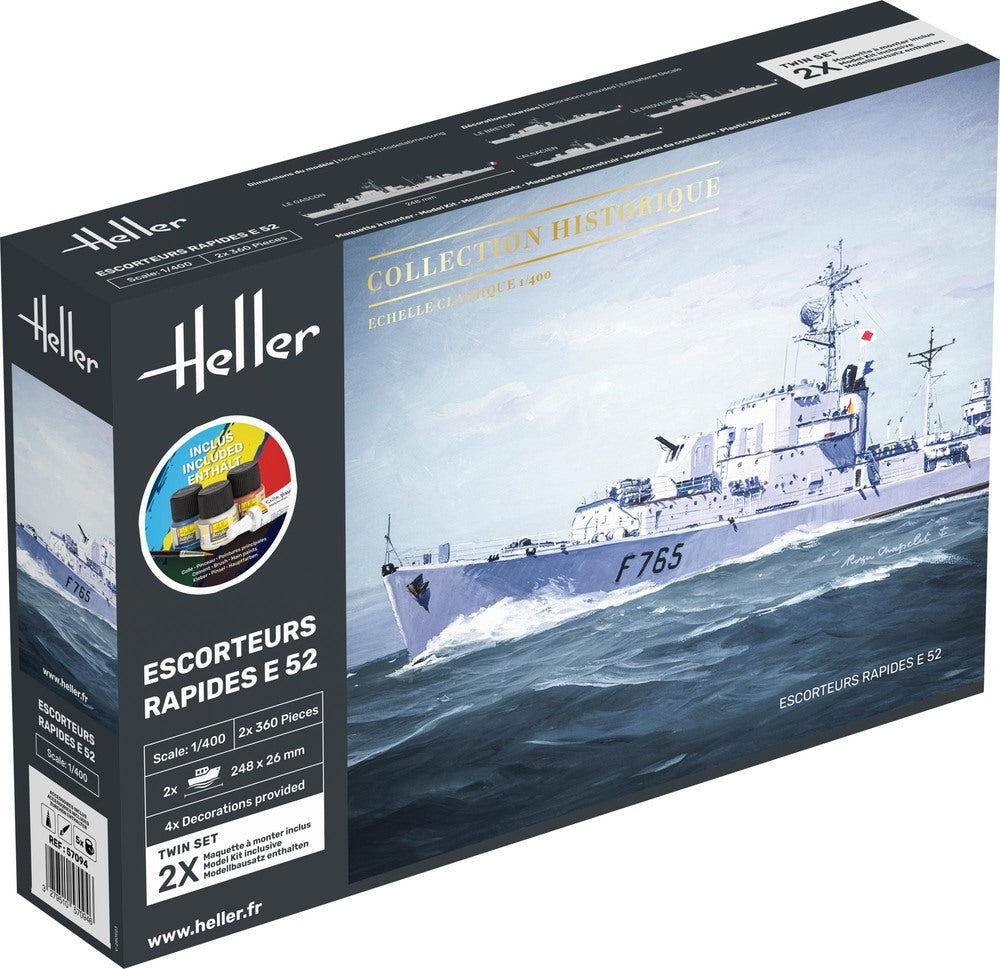 Heller 57094 Escorteurs Rapides E 52 Kit de Démarrage 1/400