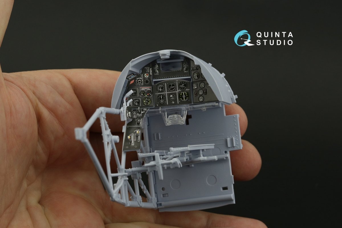 Quinta Studio QD24002 Hawker Typhoon (Car Door) 3D-Printed &amp;amp; coloured Interior on decal paper (Airfix) 1/24 – immagine 2