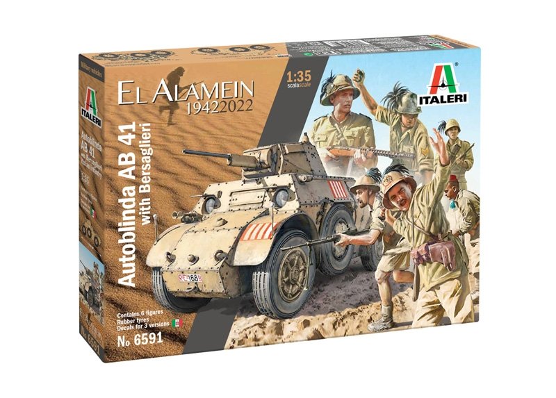 Italeri 6591 Autoblinda AB 41 with Bersaglieri El Alamein 1/35 – immagine 2