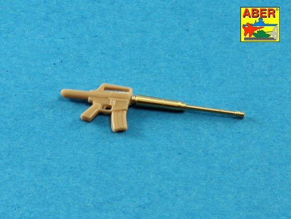 Aber 35L-221 Jeu de 6 canons pour fusil américain M16A1 ou M231 de calibre 5,56 mm. Échelle 1/35. – image 3