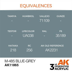 AK Interactive AK11865 M-485 BLUE-GREY – AIR 17 ml – imagen 3