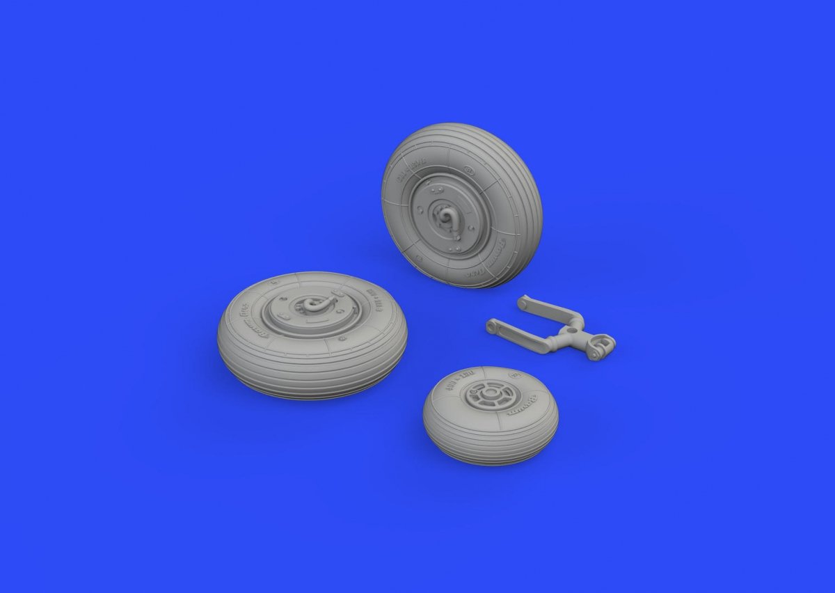 Eduard 648374 L-29 wheels EDUARD, AMK 1/48 – immagine 2