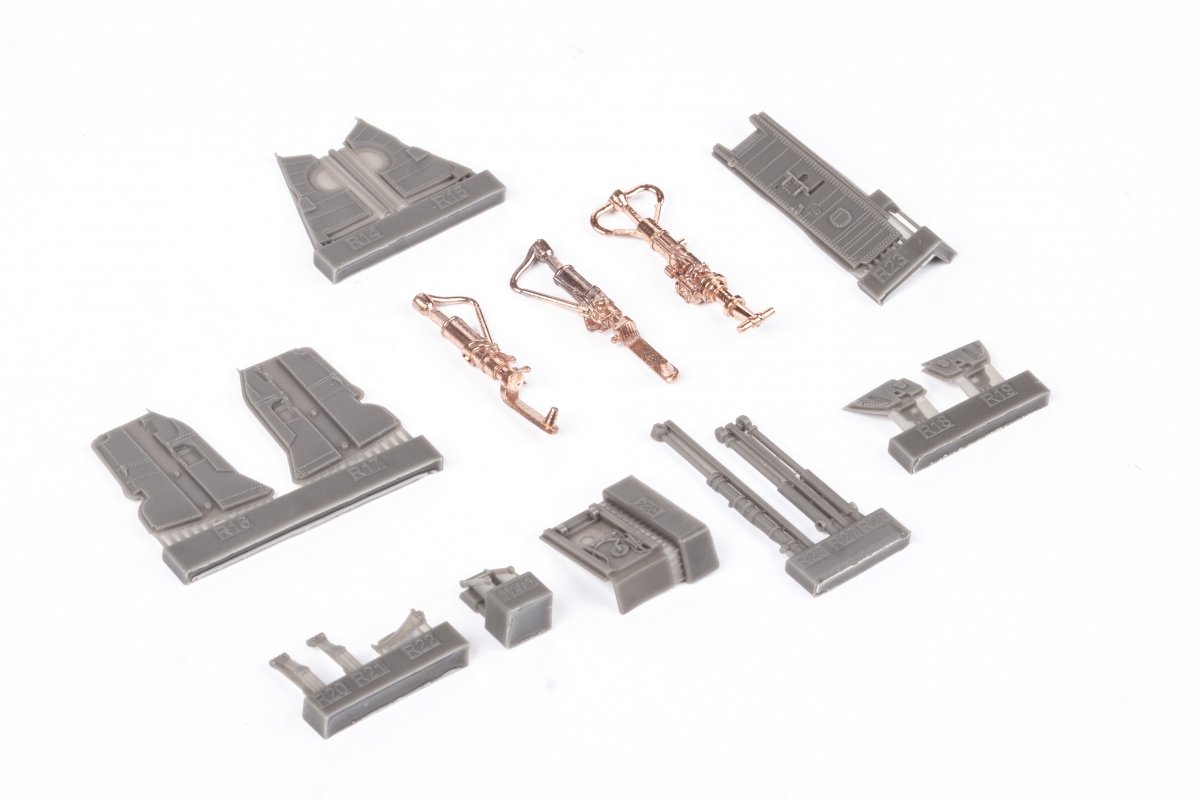 Eduard 648700 F-4B undercarriage legs BRONZE TAMIYA 1/48 – imagen 5