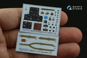Quinta Studio QD32116 Hawk 81-A2 3D-Printed &amp;amp; coloured Interior on decal paper (GWH) 1/32 – imagen 8
