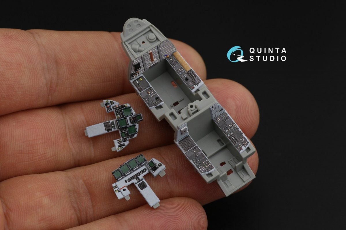 Quinta Studio QD72034 F-15E 3D-Printed &amp;amp; coloured Interior on decal paper (GWH) 1/72 – imagen 2