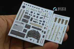 Quinta Studio QD32087 Ju87 D/G 3D-Printed &amp;amp; coloured Interior on decal paper (Trumpeter) 1/32 – imagen 14