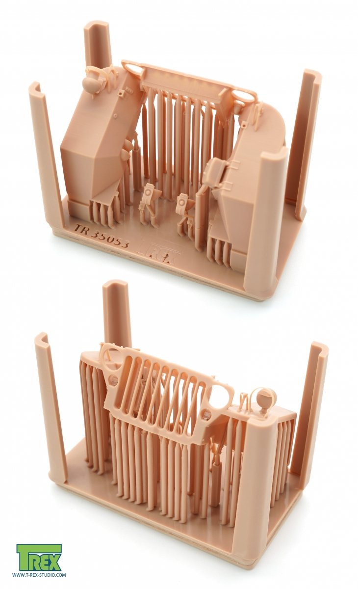 T-Rex Studio TR35053 Willys MB Grille w/Fenders Set for TAKOM 1/35 – imagen 3