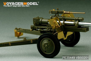 Maquette Voyager PE35449 Seconde Guerre mondiale, canon antichar américain M5 de 3 pouces avec obusier M1 ou de 105 mm, affût M2A1, kit 2 en 1 pour AFV CLUB 35S64 et 35160, échelle 1/35 – image 7