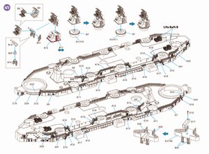 Kit de détail Very Fire VF700009 USS Missouri BB-63 pour maquette VeryFire au 1/700 – image 6
