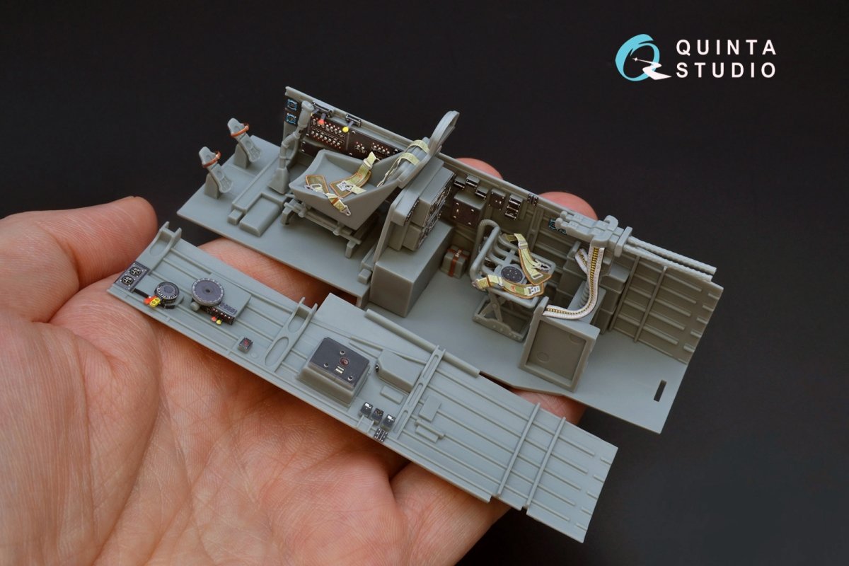Quinta Studio QD32087 Ju87 D/G 3D-Printed &amp;amp; coloured Interior on decal paper (Trumpeter) 1/32 – imagen 7