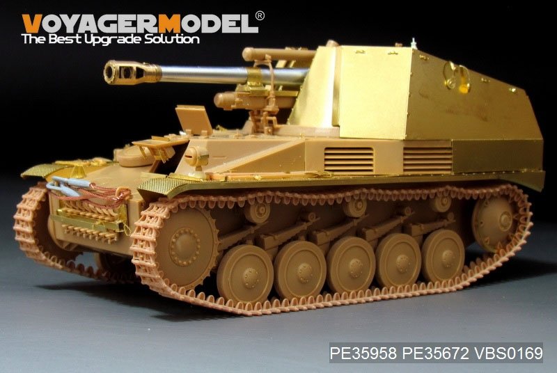 Voyager Model PE35958 WWII German self-propelled howitzer Wespe basic For TAMIYA 35200/35358 1/35 – immagine 26