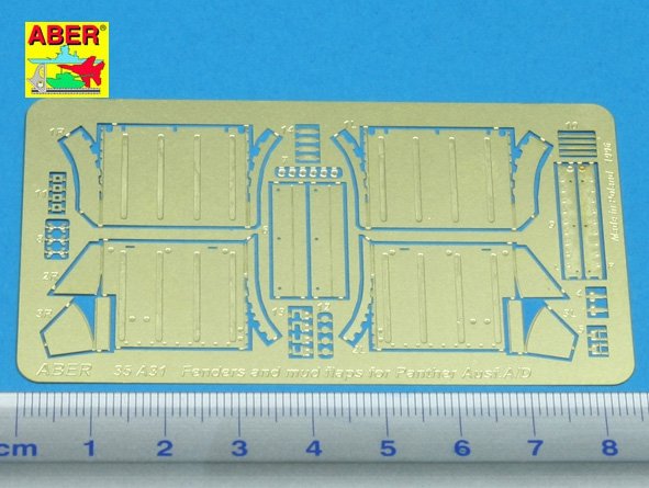 Aber 35A031 Przednie błotniki do Pantery A/D 1/35 – zdjęcie 2