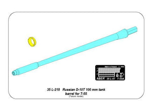Aber 35L-218 Russian D-10T 100mm tank barrel for T-54/T-55 for TAKOM model 1/35 – zdjęcie 6