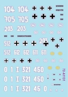 Star Decals 72-A1131 Windhund # 3. Panther Ausf G from Pz-Reg. 16 and Pz-Brigade 111, and PzKpfw IV Ausf J from 116. Pz Div. Windhund 1/72 – imagen 2