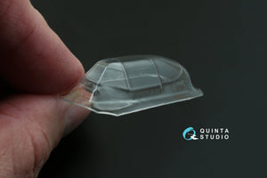 Quinta Studio QC48020 Yak-1B correction vacuformed clear canopy 1 pcs (for Accurate miniatures/Zvezda/Eduard kit) 1/48 – Bild 6