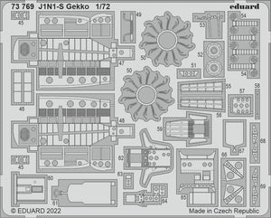 Eduard 73769 J1N1-S Gekko FUJIMI / HOBBY 2000 1/72 – imagen 2