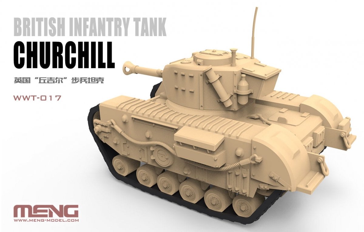 Meng Model WWT-017 World War Toons Churchill British Infantry Tank – imagen 3