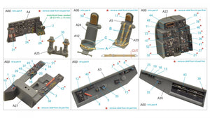 Quinta Studio QD48229 He 219 3D-Printed &amp;amp; coloured Interior on decal paper (Tamiya) 1/48 – imagen 13