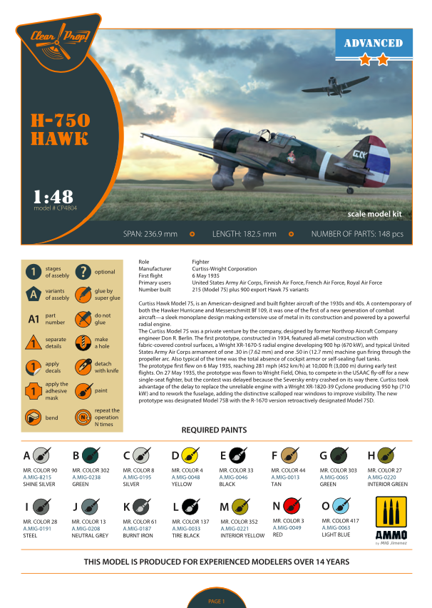 Clear Prop! CP4804 H-75N Hawk ADVANCED KIT 1/48 – image 28