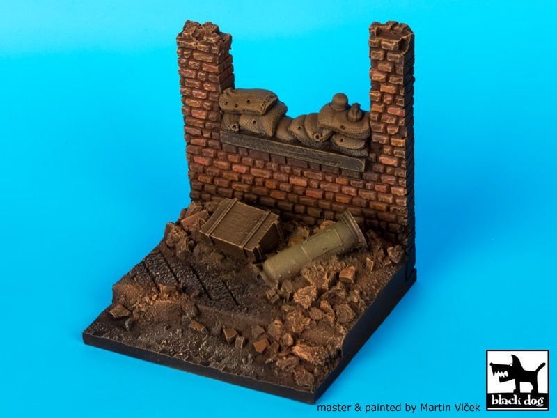 Black Dog D35014 Wall with sand bags base 1/35 – zdjęcie 5